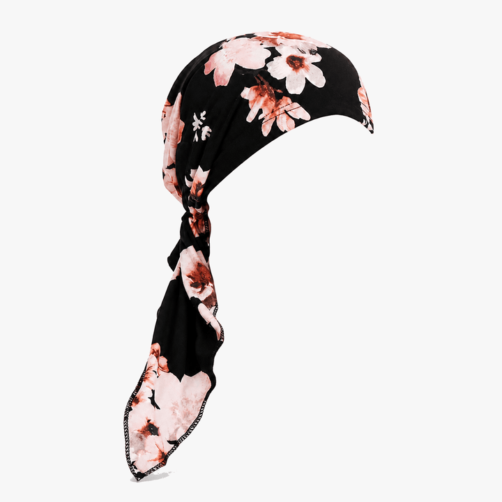 Florenza – Pre-Tied Floral Head Scarf Turban, Soft Elastic, 6 Prints