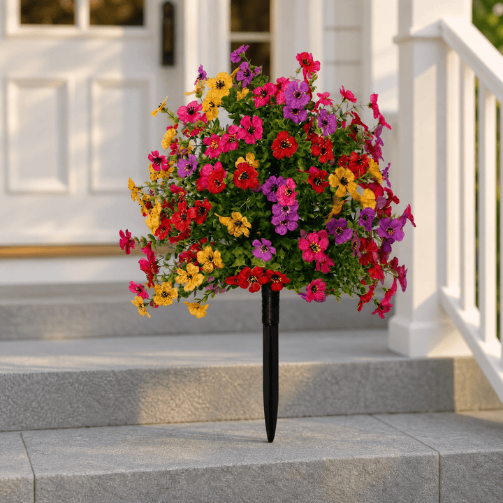Bloomora – Weatherproof Outdoor Flower Topiary Mixed Colors