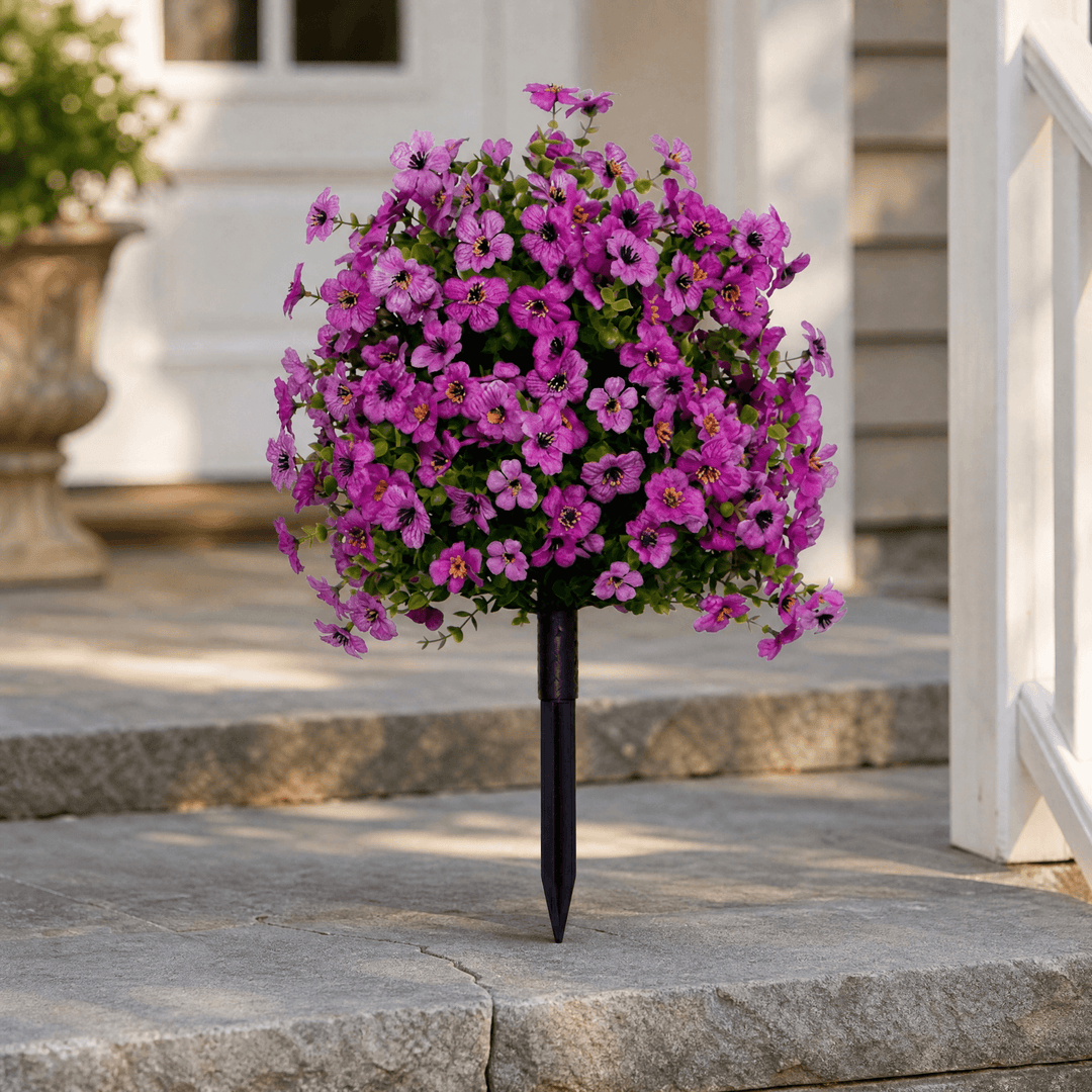Bloomora – Weatherproof Outdoor Flower Topiary Purple
