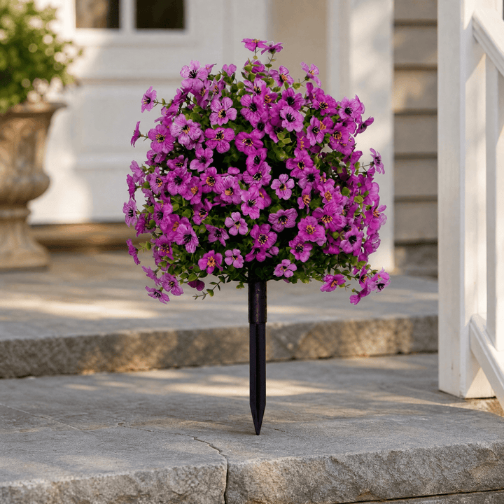 Bloomora – Weatherproof Outdoor Flower Topiary Purple