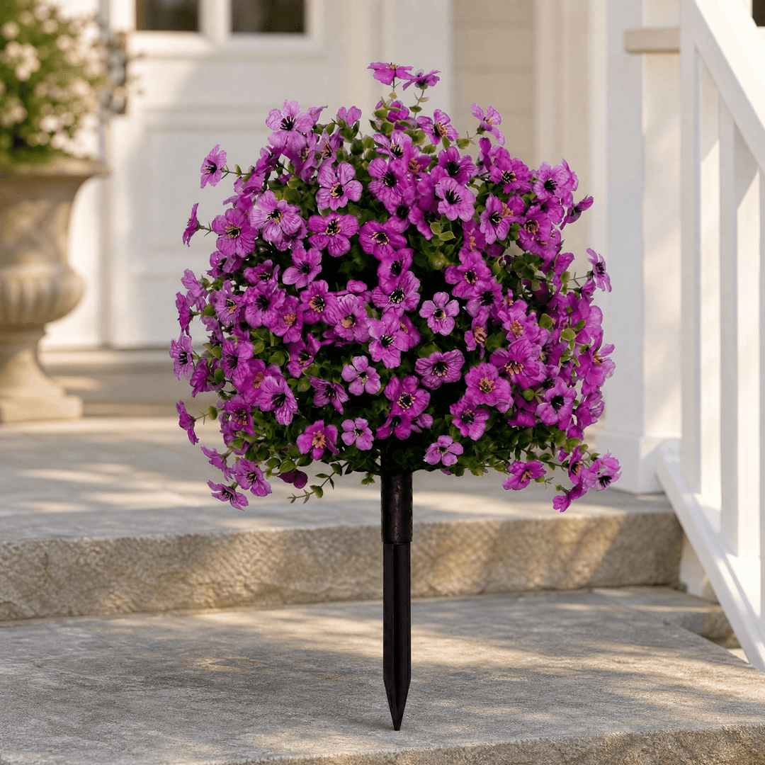 Bloomora – Weatherproof Outdoor Flower Topiary Purple