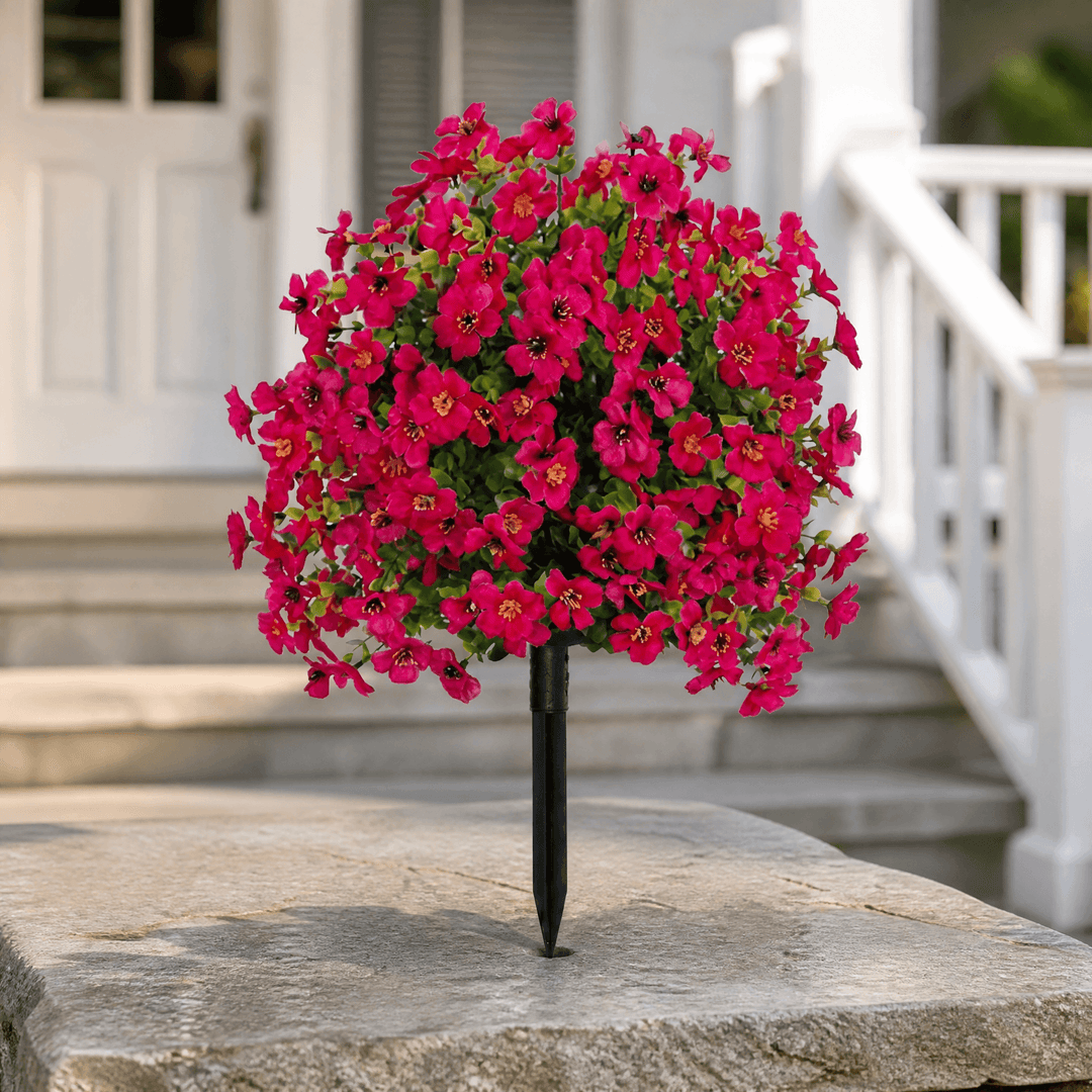 Bloomora – Weatherproof Outdoor Flower Topiary Rose Red