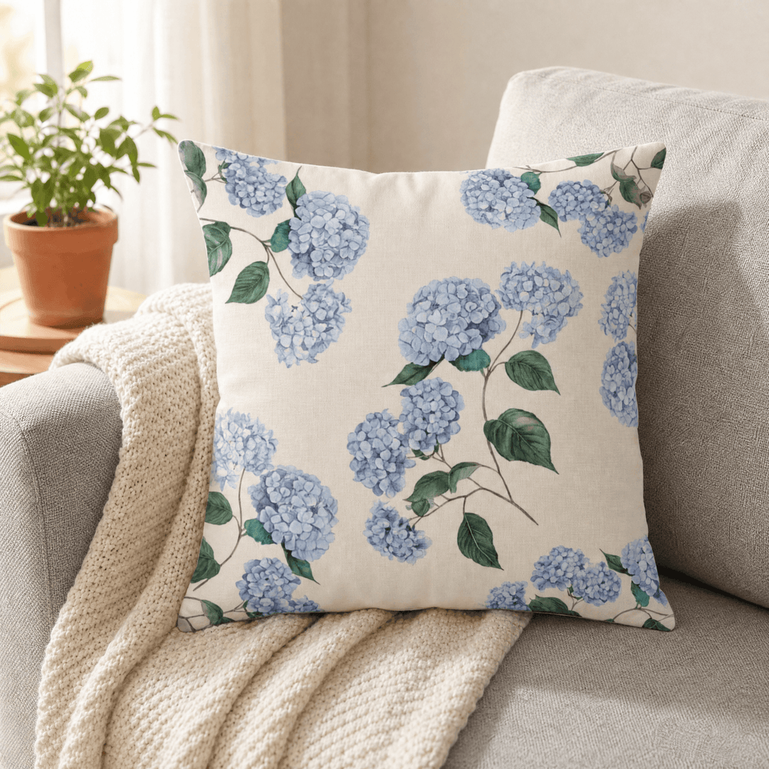 Bloomshire – Vintage Botanical Pillow Covers Floral / 45 x 45 cm (17.7 x 17.7 in) / 1 set (2 pillow covers)