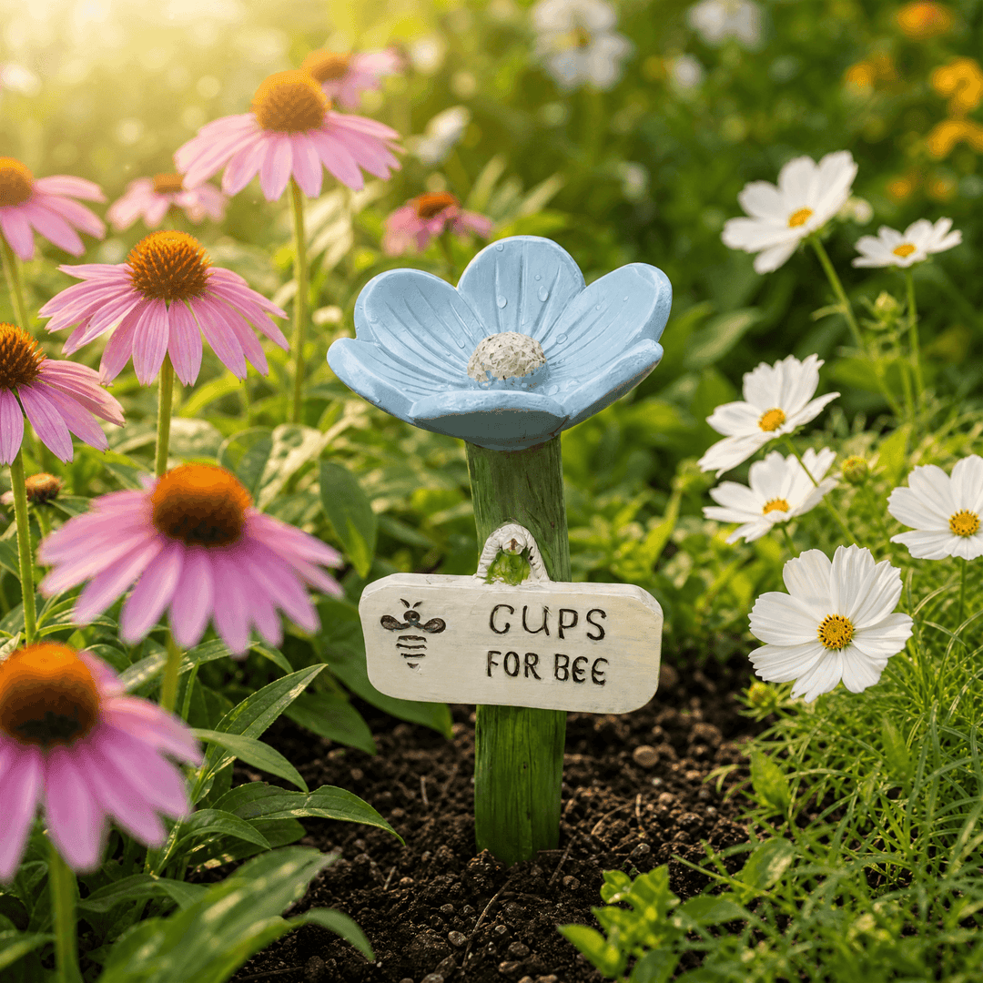Bloomsip – Flower Shaped Bee Watering Station Blue