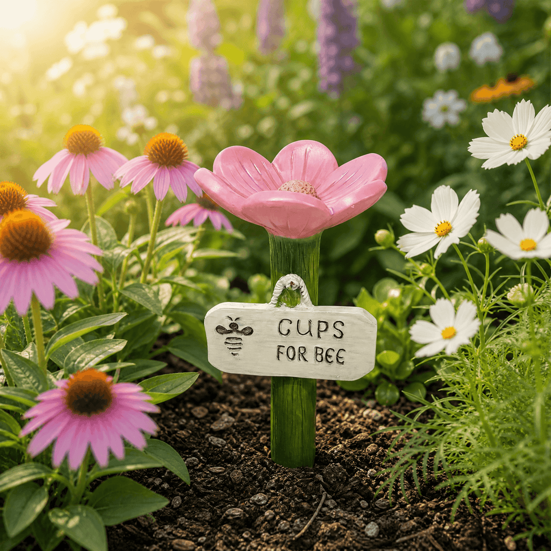 Bloomsip – Flower Shaped Bee Watering Station Pink