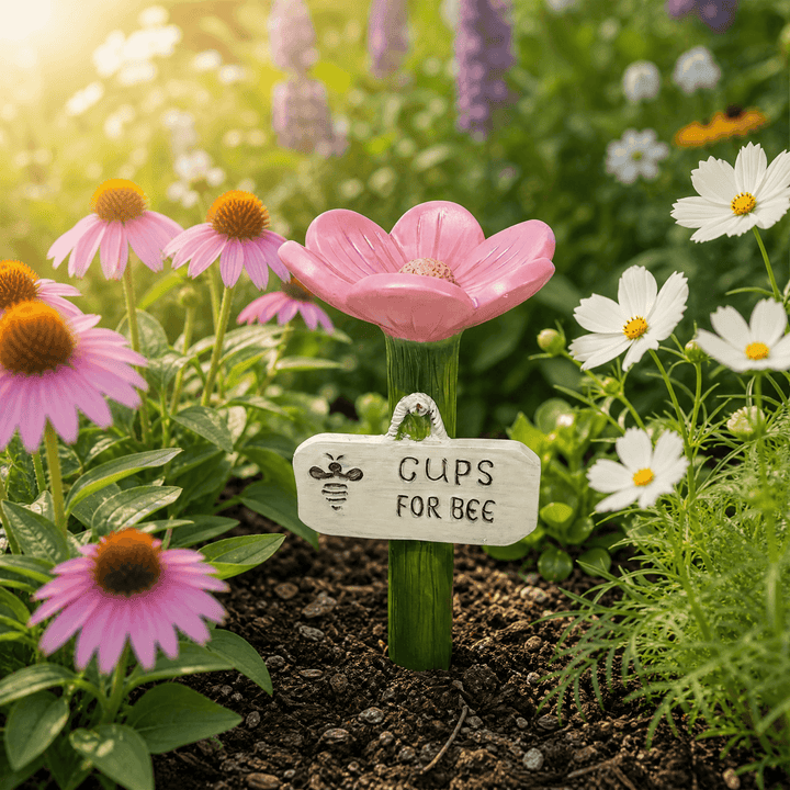 Bloomsip – Flower Shaped Bee Watering Station Pink