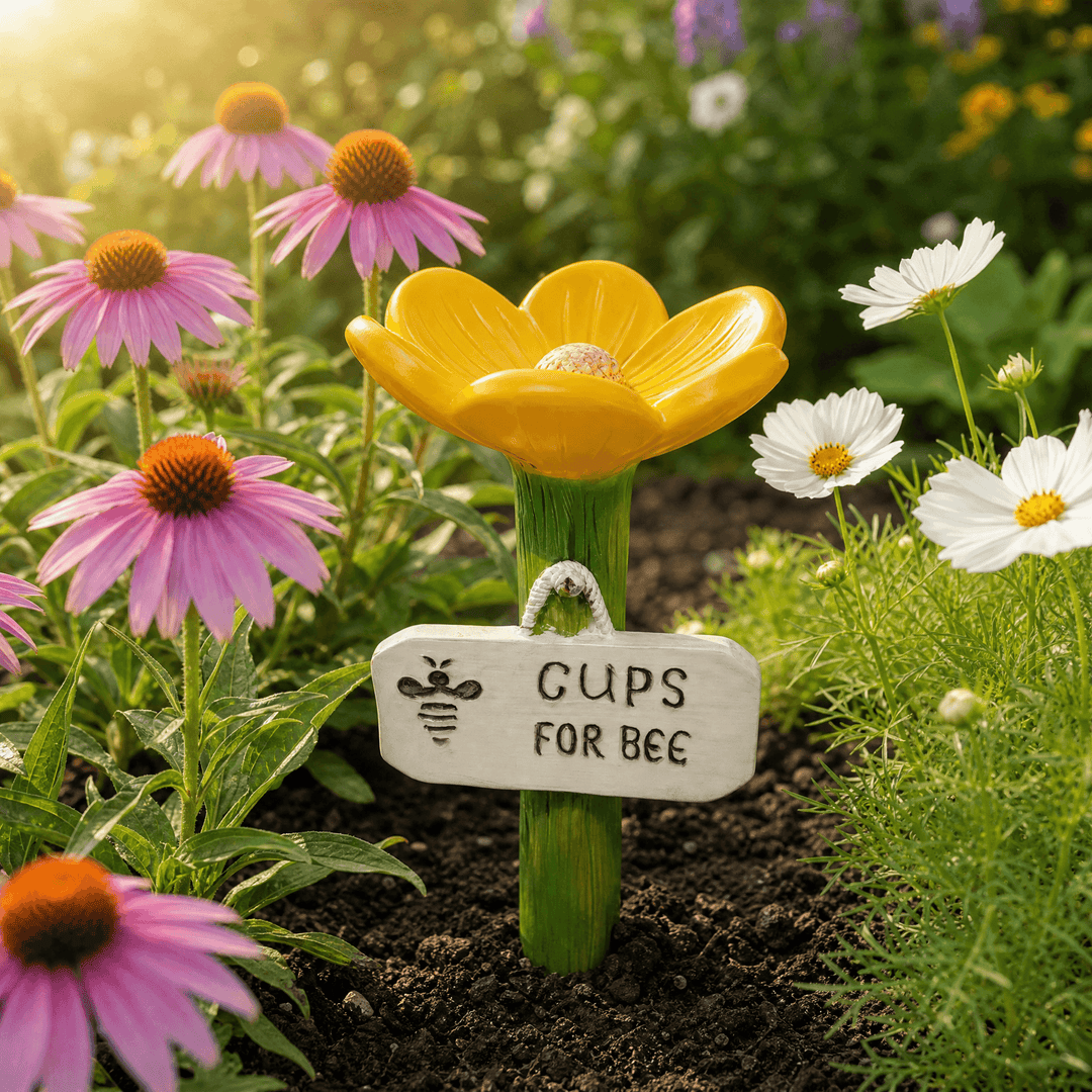 Bloomsip – Flower Shaped Bee Watering Station Yellow