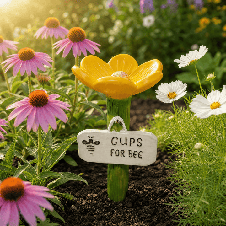 Bloomsip – Flower Shaped Bee Watering Station Yellow