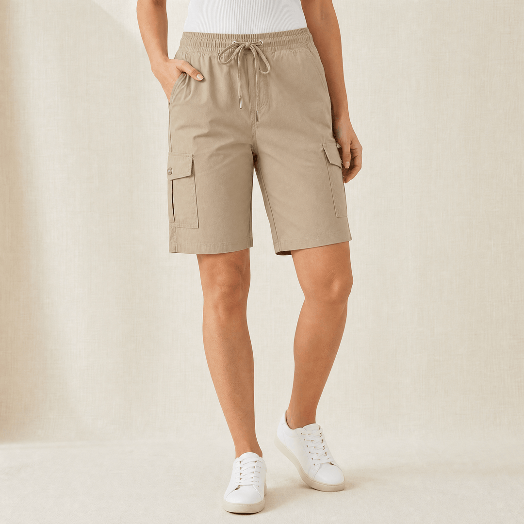Breezella – Lightweight Quick-Dry Cargo Shorts Khaki