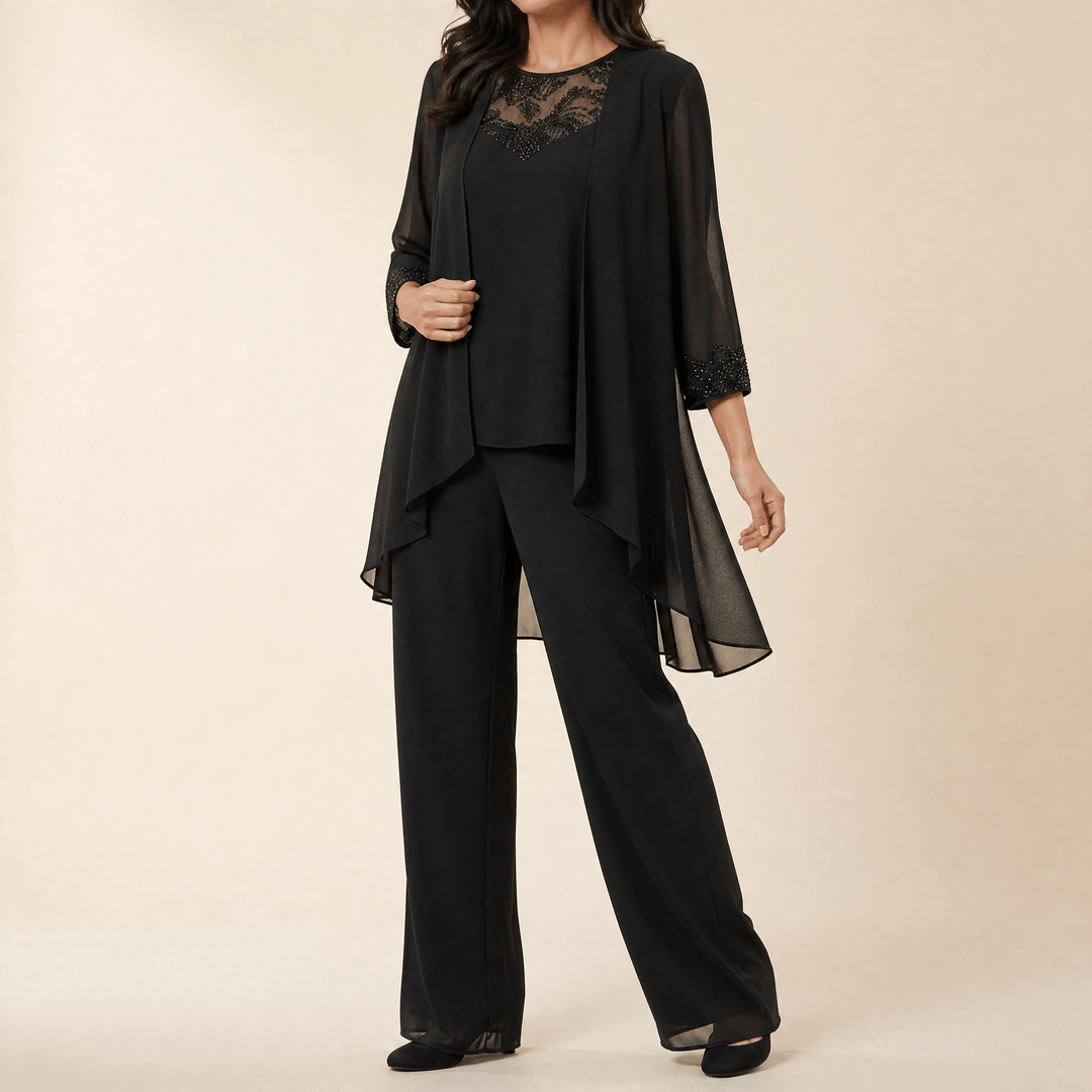 Bronte – Women's Three-Piece Pantsuit Classic Black / S (US 4-6)