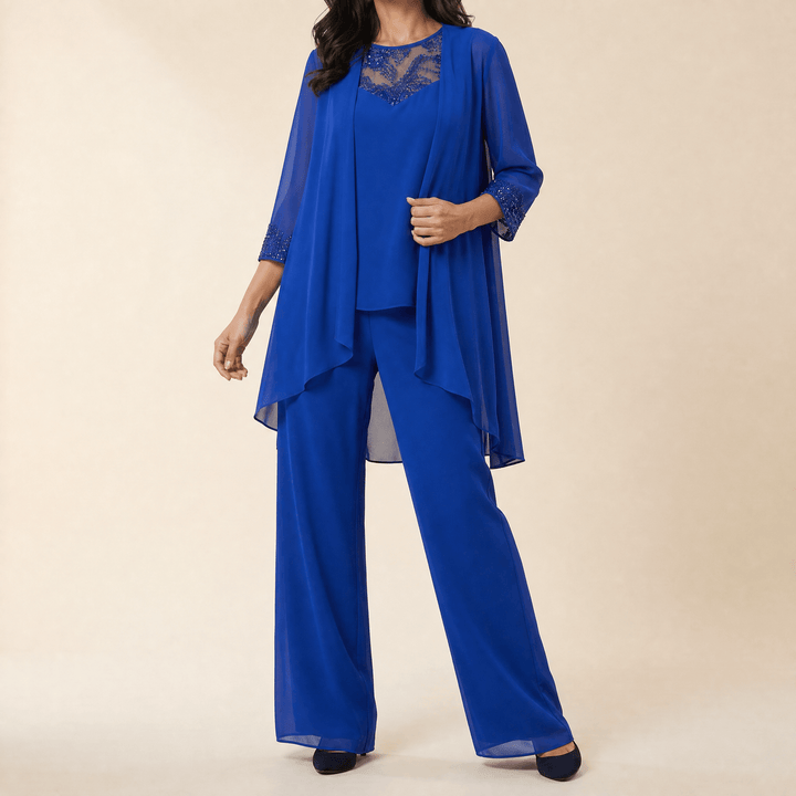 Bronte – Women's Three-Piece Pantsuit Cobalt Blue / S (US 4-6)