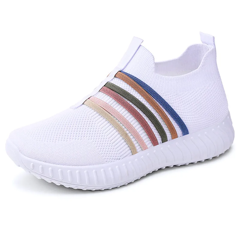 Steplia – Women's Breathable Mesh Slip-On Sneakers