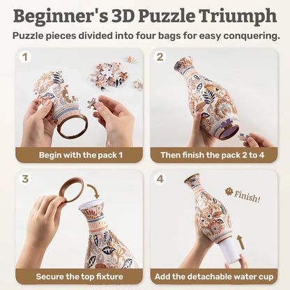 Vasecraft™ – 3D Puzzle Vase Elegant Display (50% Off)