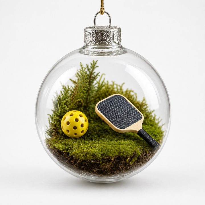 Seasonkeep – Baseball Acrylic Globe Christmas Ornament (2pcs)