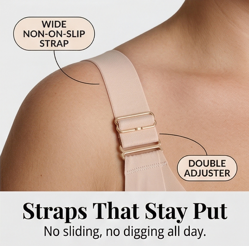 Veluna™ – Invisible Wide Band Wireless Support Bra