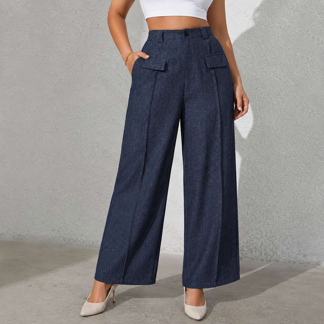Wearbella – High-Waisted Tailored Wide-Leg Trousers