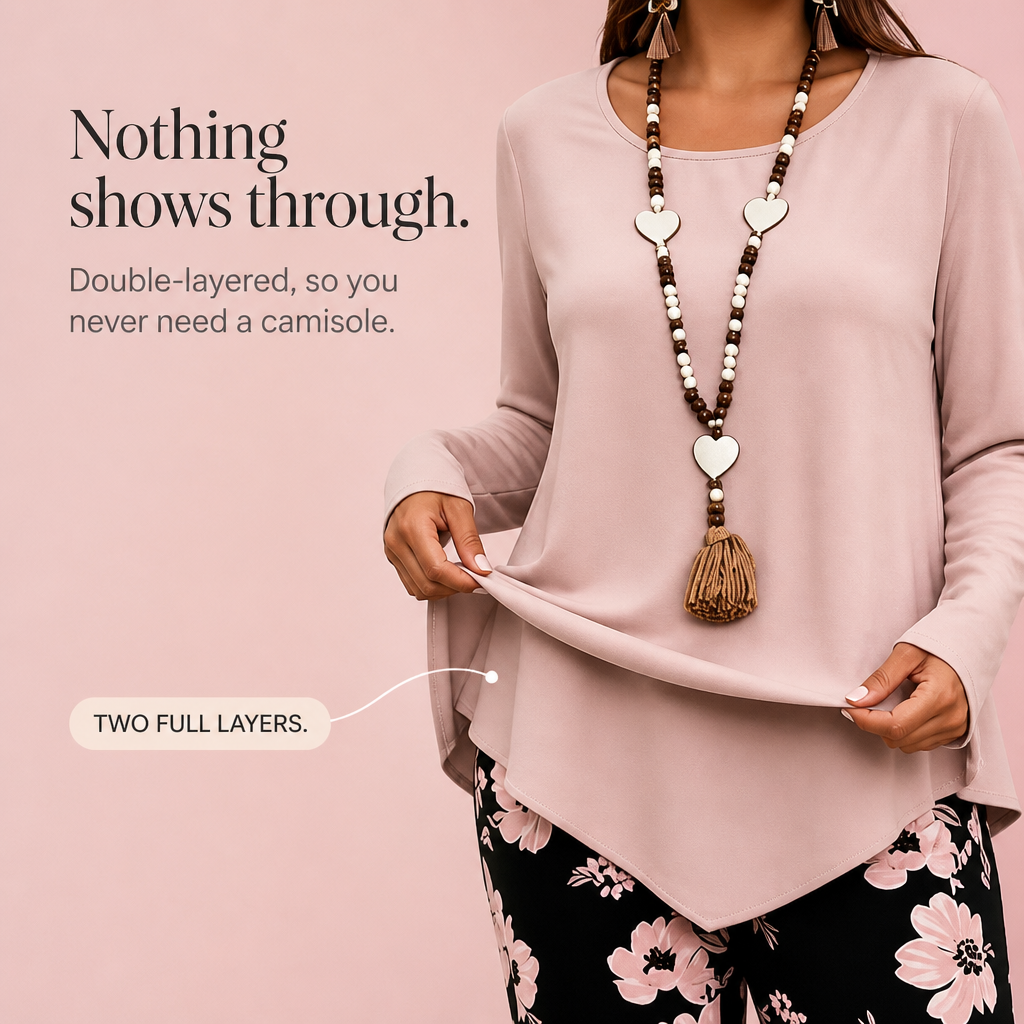 Wearbella – Double-Layer Flowy Top And Floral Wide-Leg Set