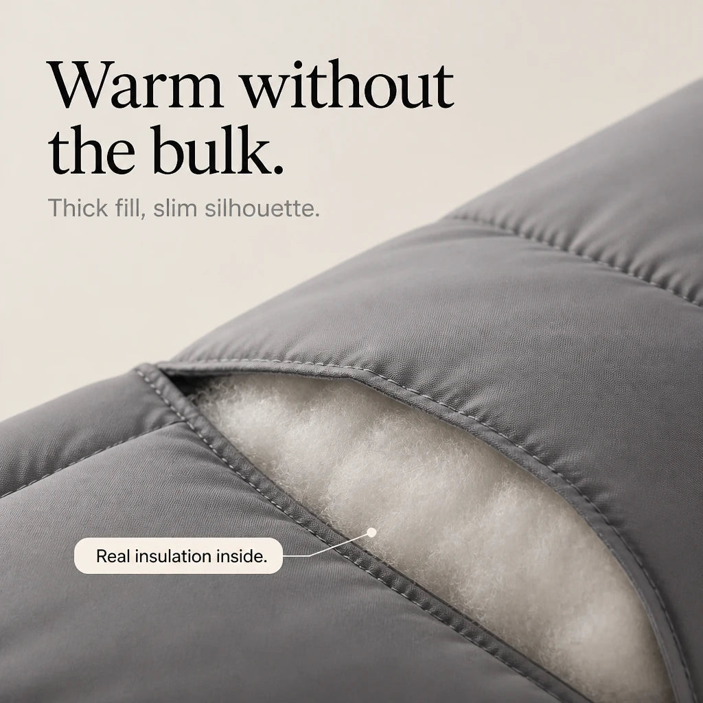 Silhouette – Drawstring Hooded Mid-Length Winter Jacket