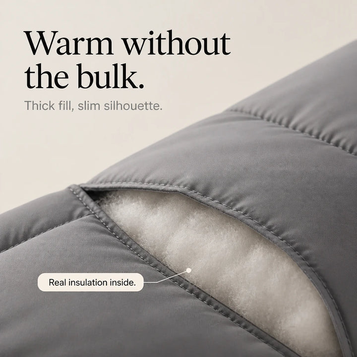 Silhouette – Drawstring Hooded Mid-Length Winter Jacket