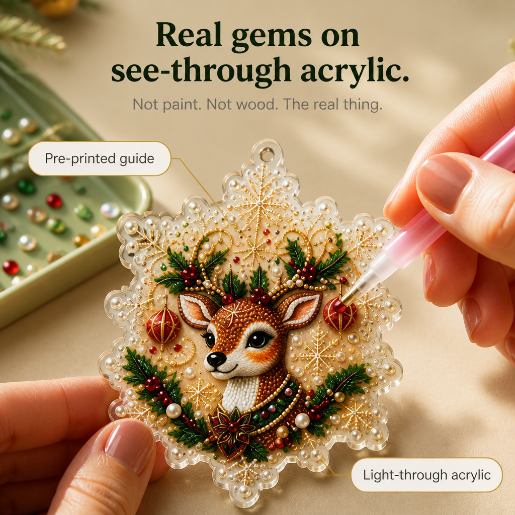 MerrySpark – Colorful Wooden Christmas Ornament Set