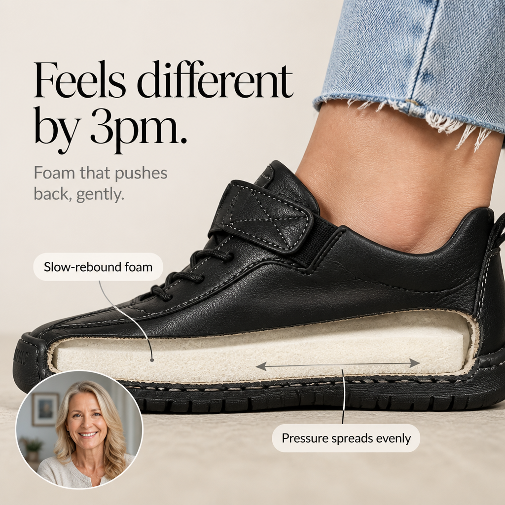 Easestep – Wide Toe Box Slip-On Walking Sneakers