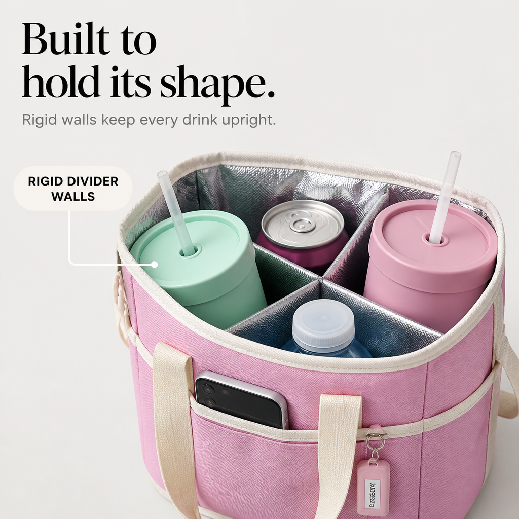 Tripcarry - Family Size 4-Compartment Drink Bag