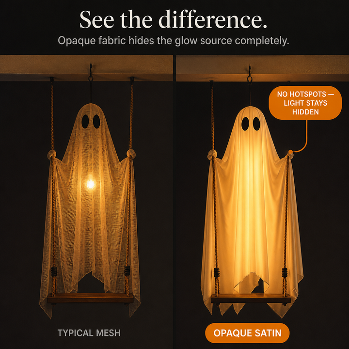 Sway Hollow – Poseable Satin Glowing Ghost Swing Decor