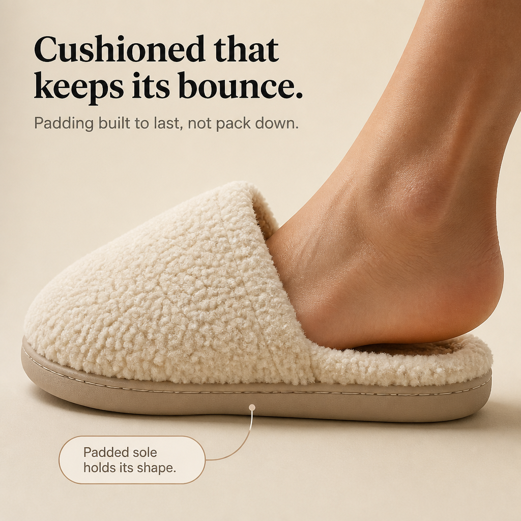 Toastia – Plush Indoor-Outdoor Non-Slip Slippers
