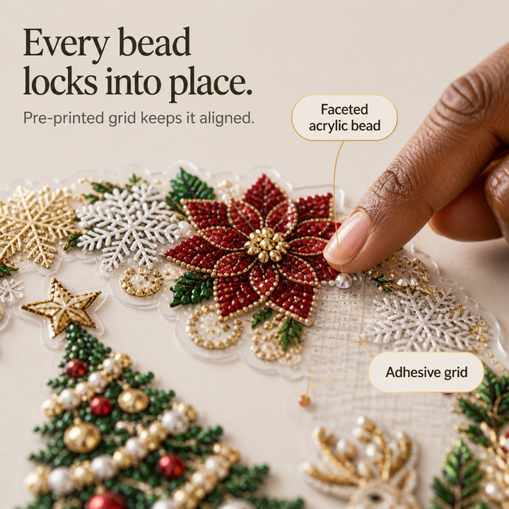 Winterglow – Transparent Panel Christmas Diamond Painting Ornament