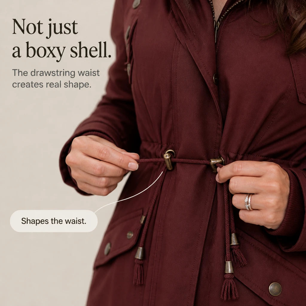 Warmelle – Hooded Fleece-Lined Padded Winter Coat