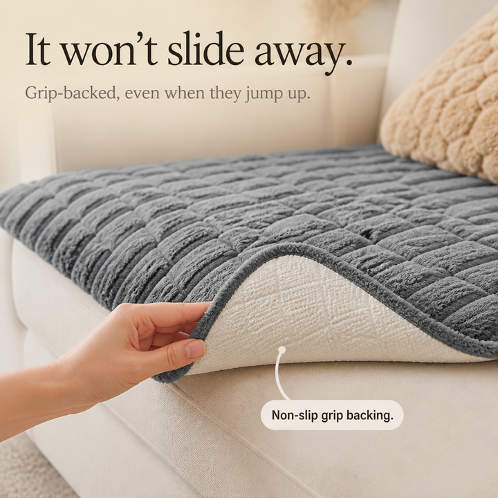 Corduroy Haven – Quilted Corduroy Non-Slip Sofa Cover