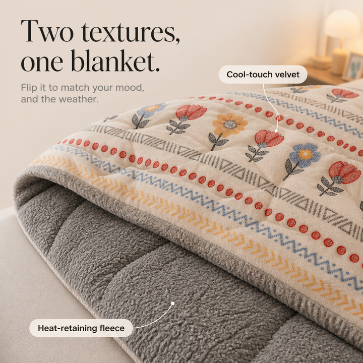 Lambcloud – Double-Sided Lamb Fleece Milk Velvet Quilt