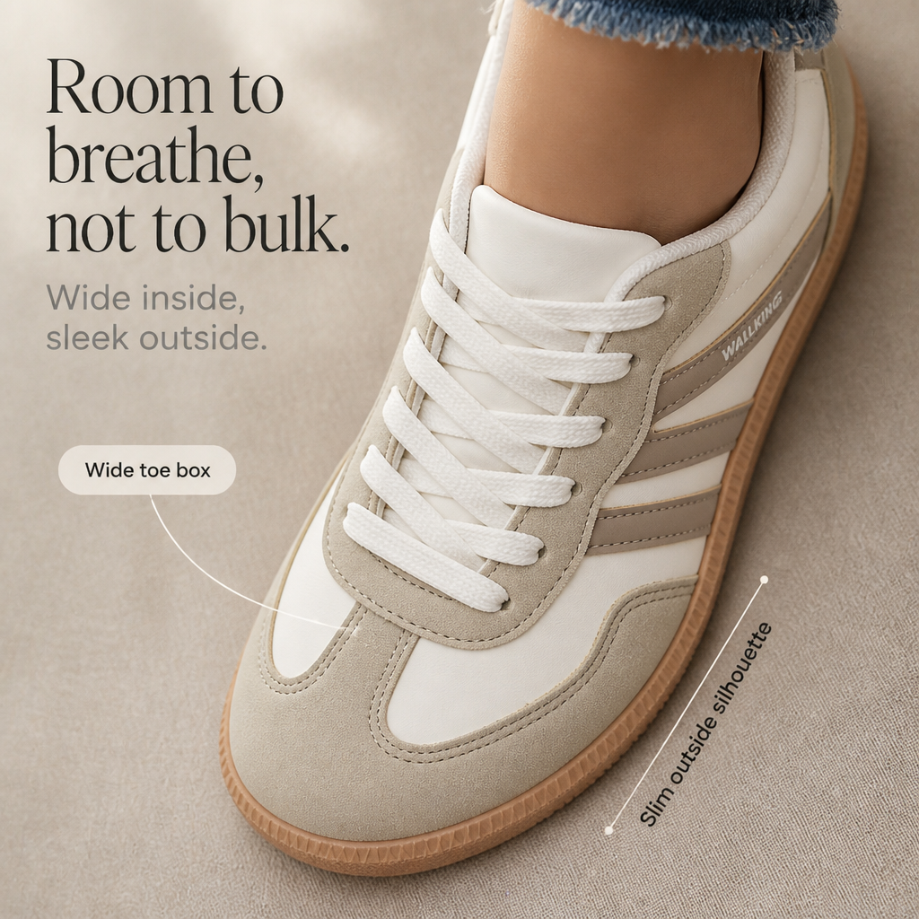 Solange – Wide Toe Box Cushioned Sneakers