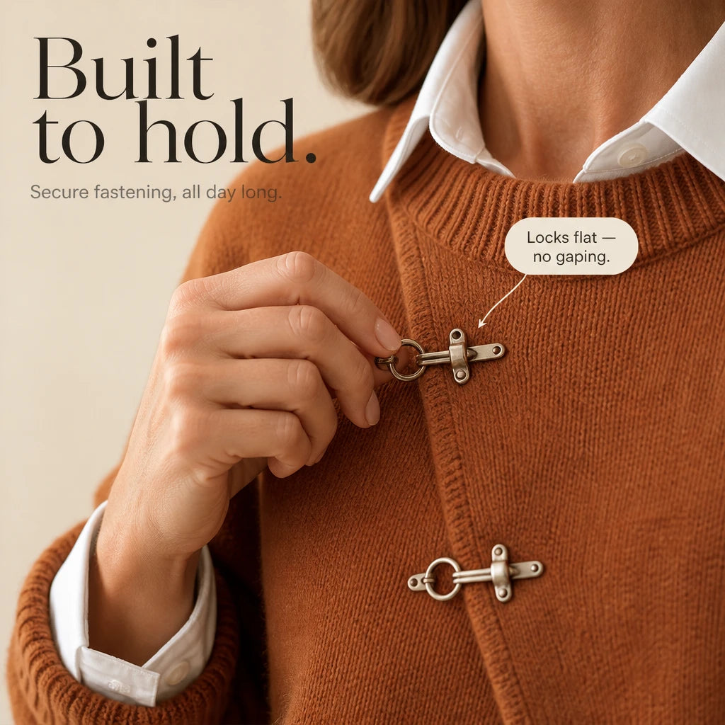 Caramelia – Asymmetric Toggle-Front Knit Cardigan