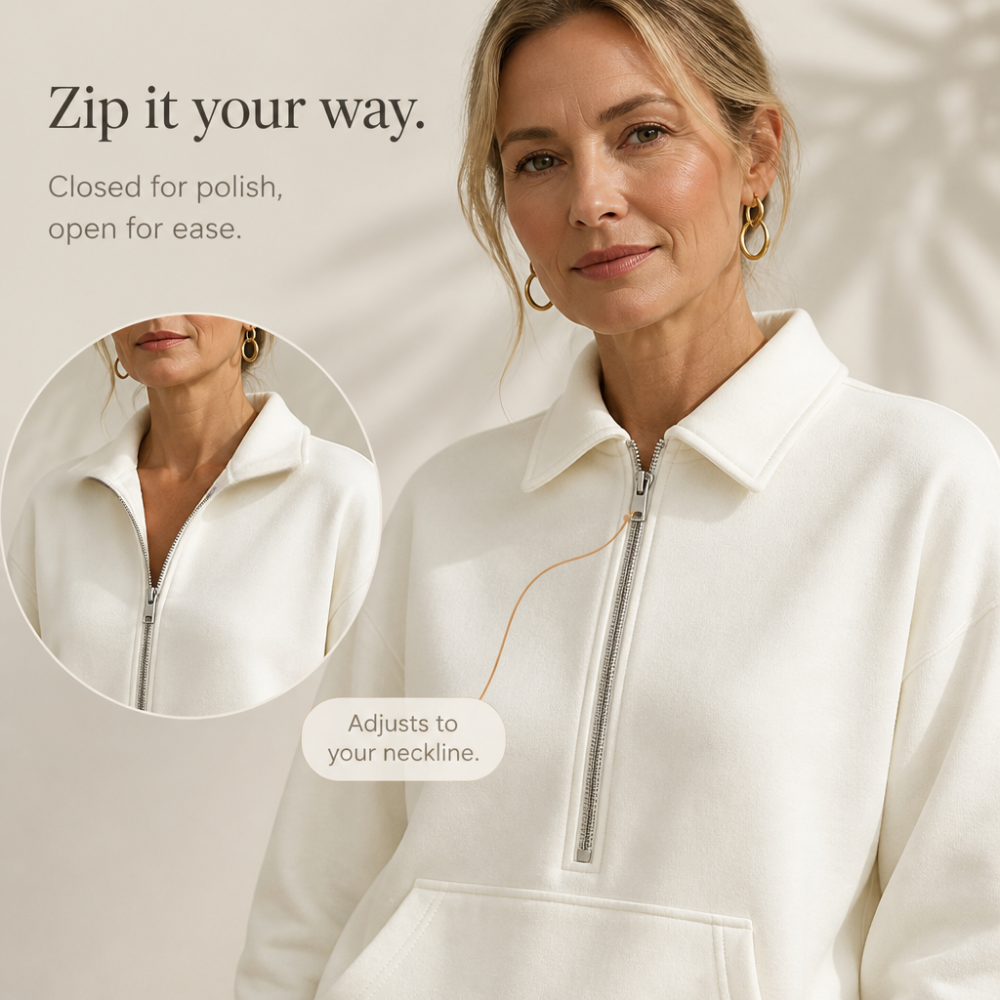 Easolde – Half-Zip Collar Lounge Set
