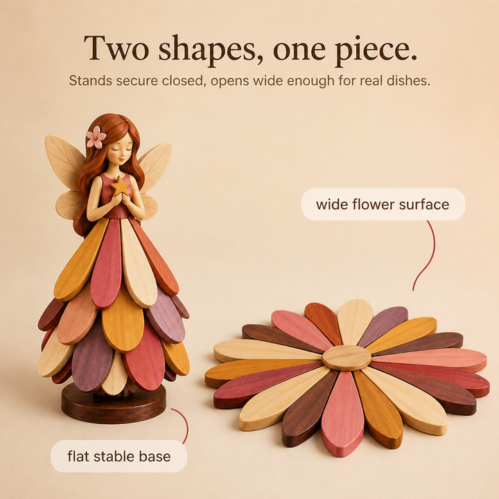 Petalwing – Folding Fairy Flower Trivet