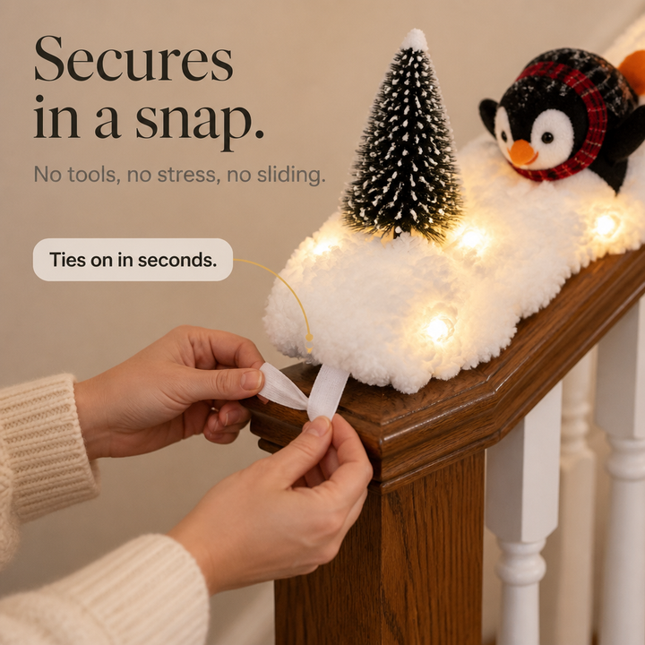 Snowy Steps – Lighted Penguin Christmas Staircase Display