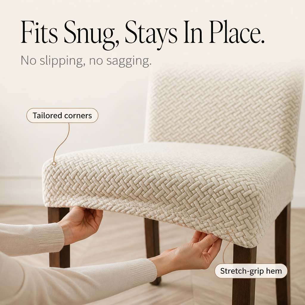 Tabletide – Stretch Checkered Dining Chair Cover