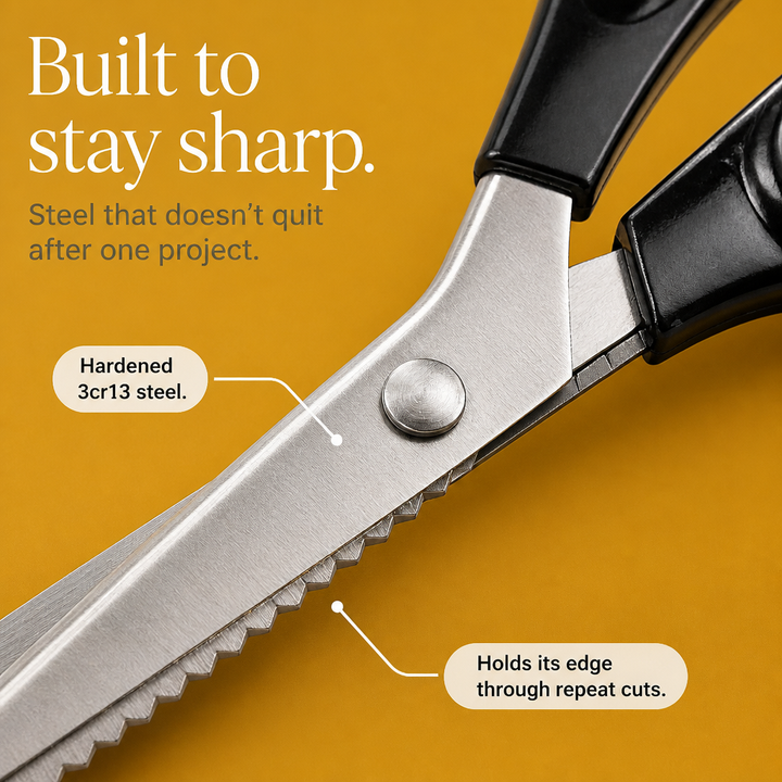 Zagsnip – Spring-Assisted Zigzag Pinking Shears