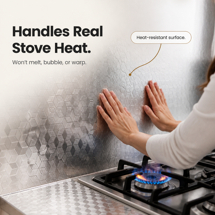 Cooltex – Heat-Resistant Foil Backsplash Liner
