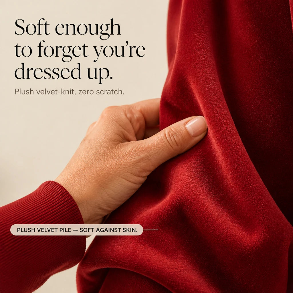 Pleat & Ease – Pleated Sweater And Wide-Leg Pants Set