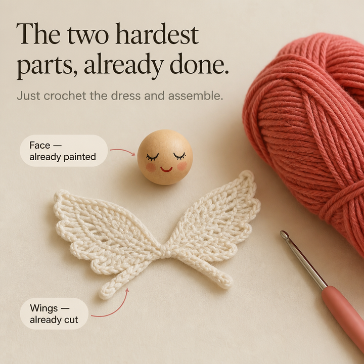 Angelmade – Beginner Crochet Angel Ornament Kit