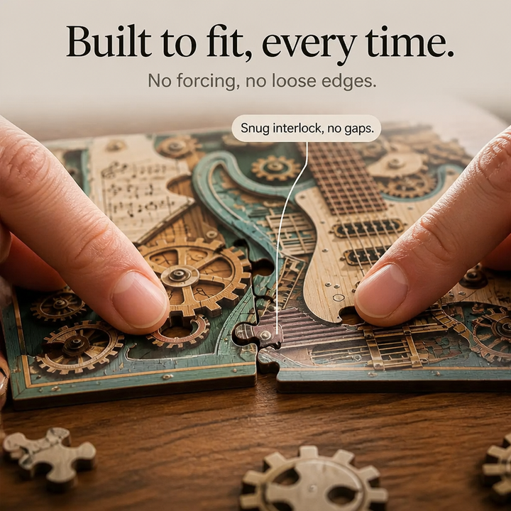 Gearwood – Steampunk Guitar 3D Puzzle