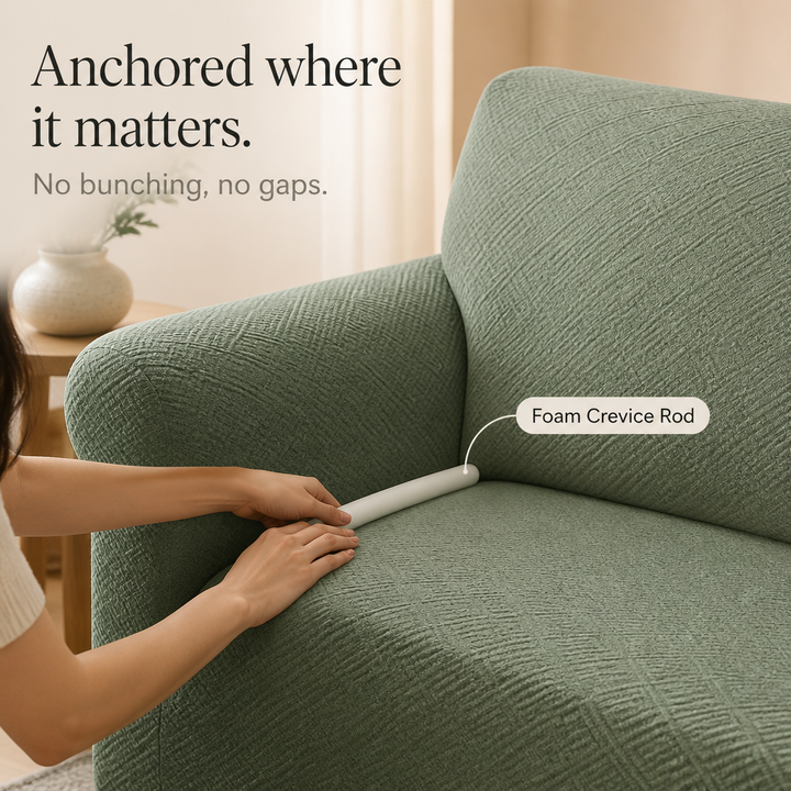 Snugfit – Textured Jacquard Non-Slip Stretch Sofa Slipcover