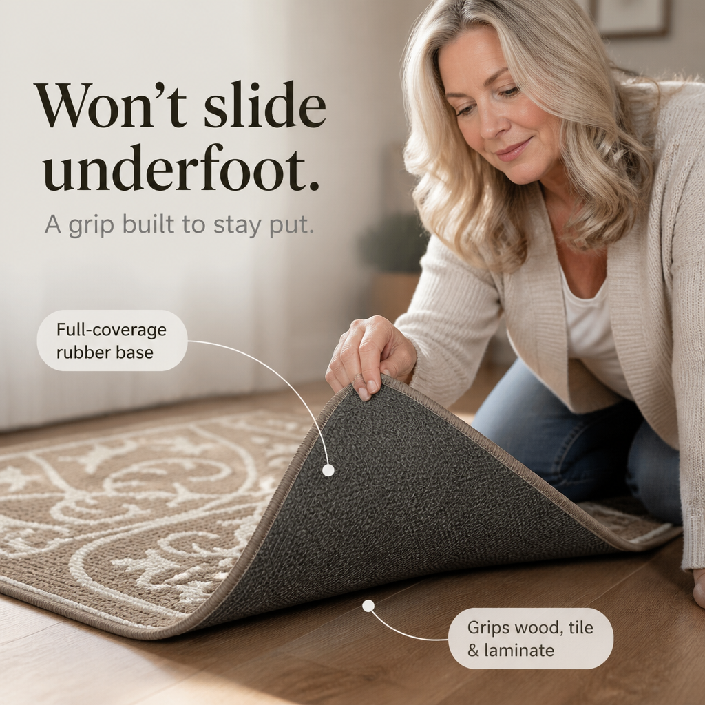 Threshbrook – Woven Non-Slip Textured Entry Mat