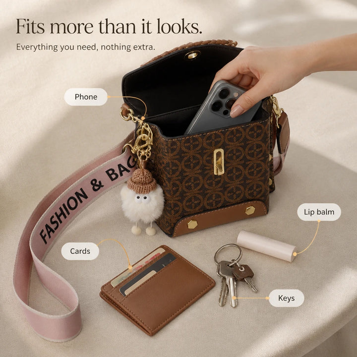 Veluna – Patterned Crossbody Bag