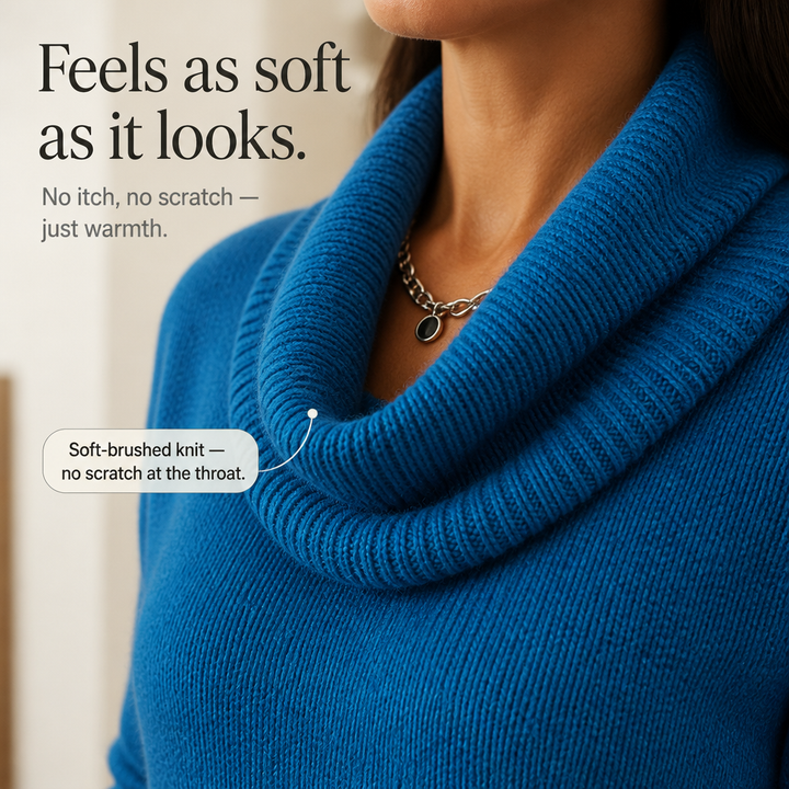 Everelle – Long-Sleeve Cowl-Neck Tunic Sweater