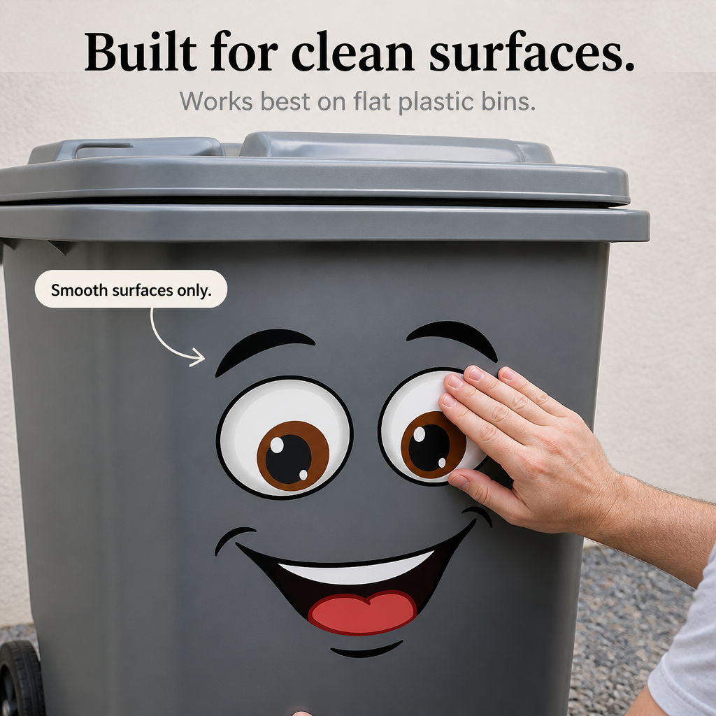 Grinbin – Removable Smiley Face Vinyl Decal Sticker