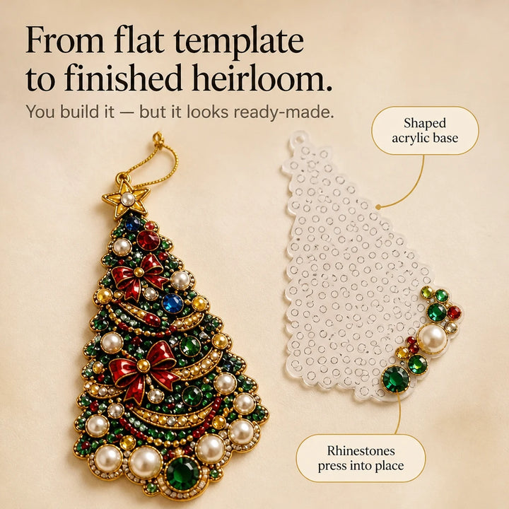 TwinkleTidings – Rhinestone Christmas Ornament Craft Kit