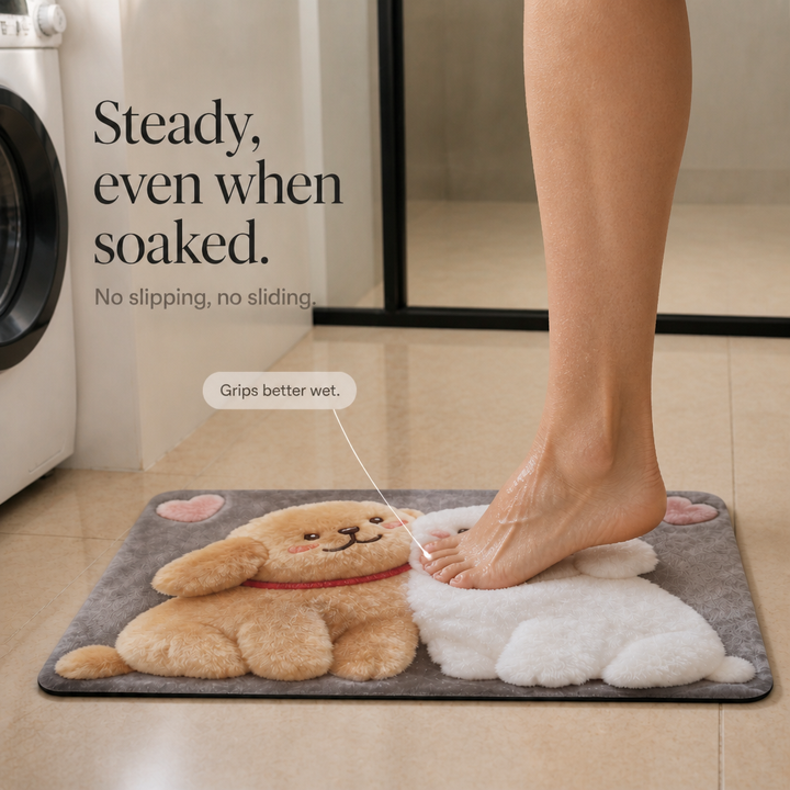 Driza – Non-Slip Quick-Dry Faux Plush Floor Mat
